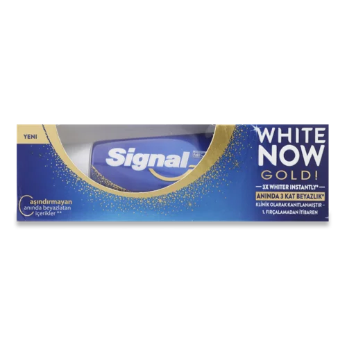 Зубна Паста Gold White Now Signal, 50 мл, в/ґ