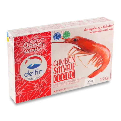 Креветки Варено-Морожені Аргентинські Delfin, 15/25