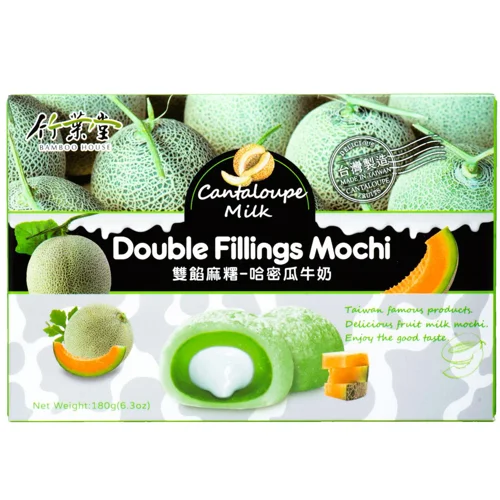 Десерт Bamboo House Мочі рисовий з молочною начинкою зі смаком дині Канталуп 180г