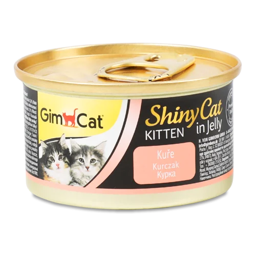 Вологий Корм Для Молодих Котів Курка Shiny Cat GimCat, З/б 70г