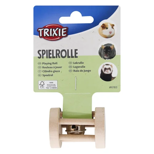 Іграшка для гризунів Trixie Валик з брязкальцем 3,5х5см