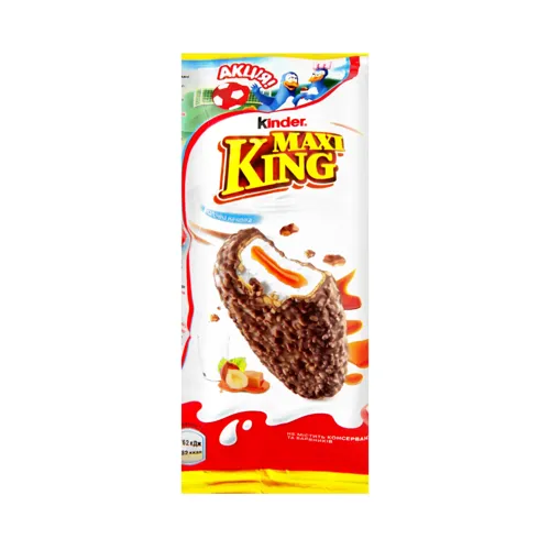 Вафлі з молочно-карамельною начинкою Maxi King Kinder м/у 35г
