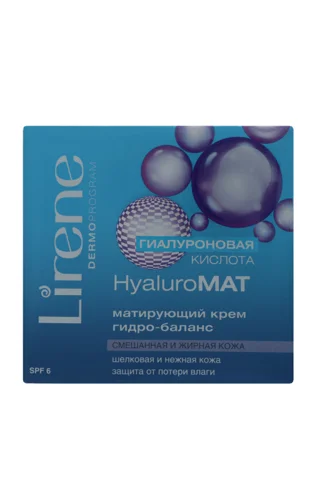 Крем Для Обличчя Матуючий HyaluroMAT Lirene, 50мл