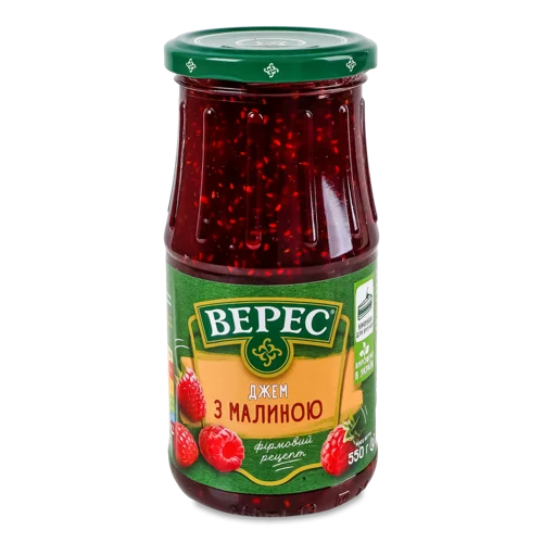 Джем З Малиною В/с, Стерилізований, Скляна Банка 550г