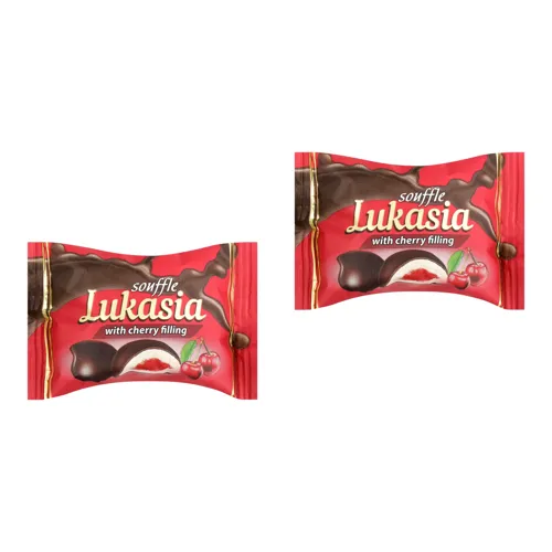 Цукерки ЛУКАСЯ з начинкою Вишня 1кг