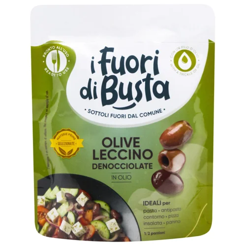Оливки I Fuori Di Busta Leccino без кісточок 100г