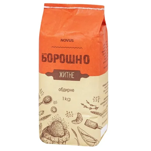 Борошно житнє обдирне Novus 1кг