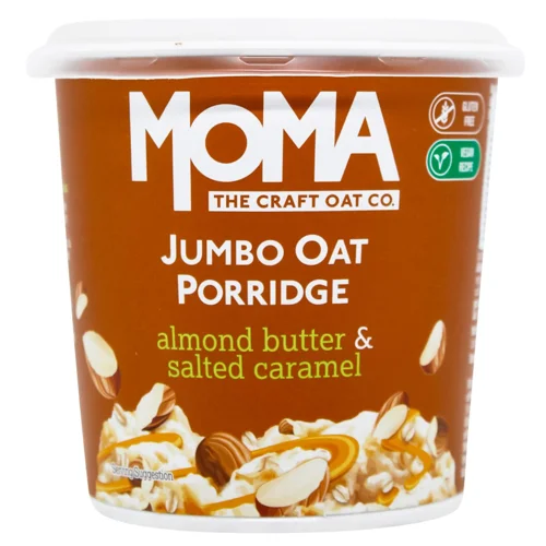 Каша вівсяна Moma з мигдальним маслом і солоною карамеллю 55г