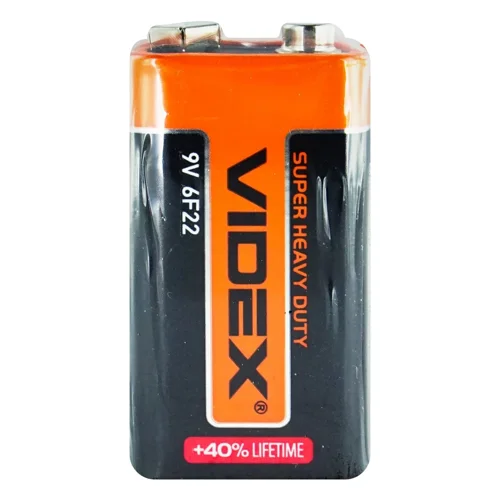 Батарейка Videx соляна 6F22 9V 1шт