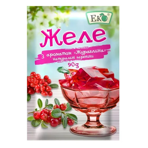 Желе Eko журавлина, 90г