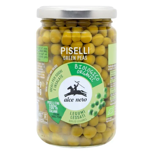 Горошок Alce Nero зелений органічний 300г