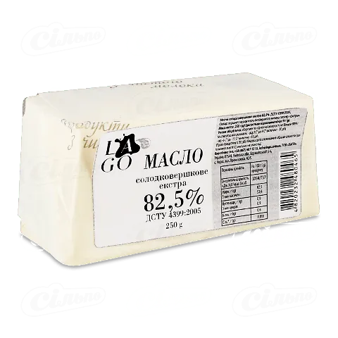 Масло солодковершкове Крафтпоінт Lago Екстра 82%, 250г