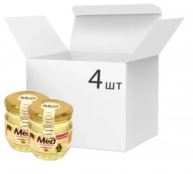 Мед натуральний Мед Поділля Акацієвий 250г х 4 шт