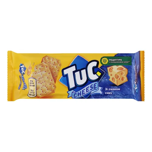 Крекер Tuc солоний зі смаком сиру 100г