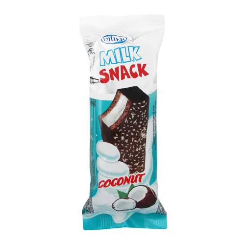 Тістечко з молочно-кокосовим кремом в какао-глазурі Milk Snack Milino м/у 30г