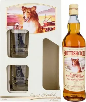 Віскі Scottish Collie 0.7л 40% + 2 стакана