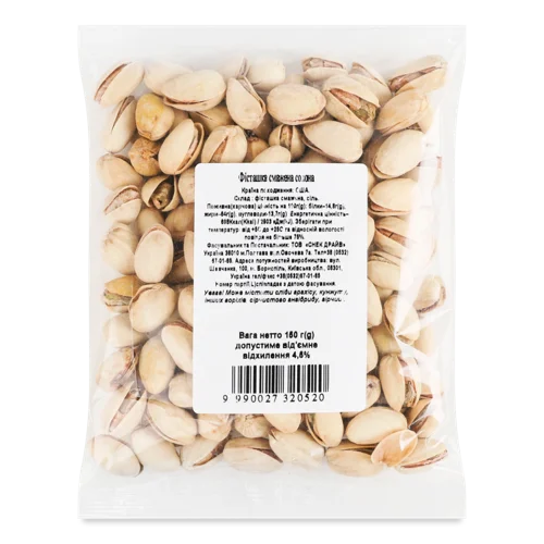 Фісташка Смажена Солона, ТОВ Снек Драйв, м/у 150г