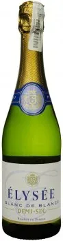 Вино ігристе Elysee Blanc De Blancs Demi-Sec біле полусухе 0.75л 10.5%