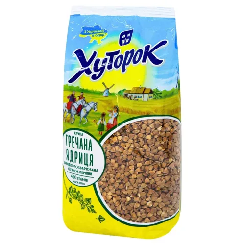 Крупа гречана Хуторок ядриця 400г