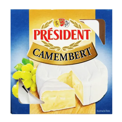 Сир 60% м'який Camembert President к/у 90г