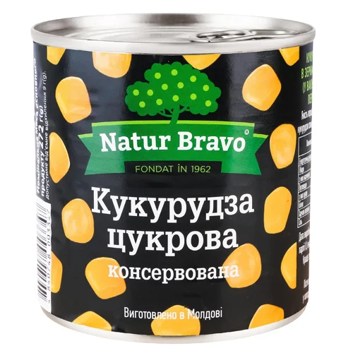 Кукурудза Natur Bravo цукрова 425мл