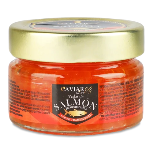 Ікра Капсульована Перли З Лососем Пастеризовані, с/б 100г