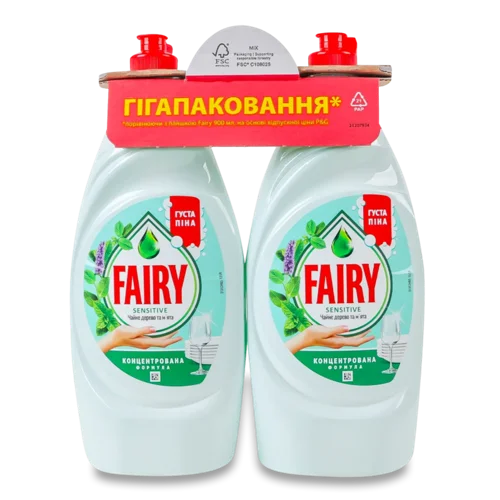 Засіб д/посуду Fairy Sensitive Чайне дерево-м'ята