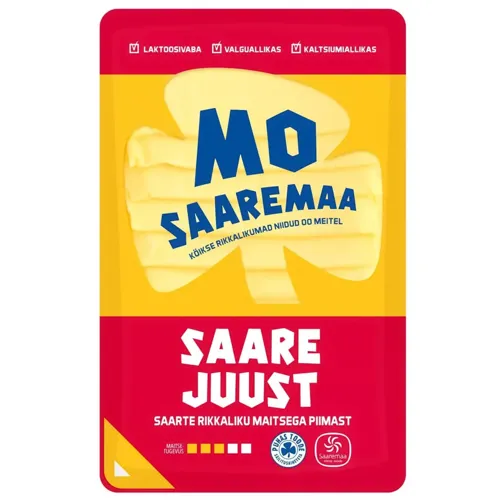 Сир Saaremaa Гауда без лактози нарізаний 24% 150г