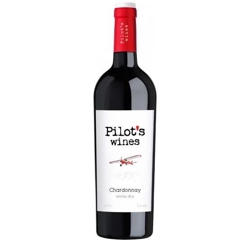 Вино Pilot’s wines Chardonnay біле сухе 11% 0.75л