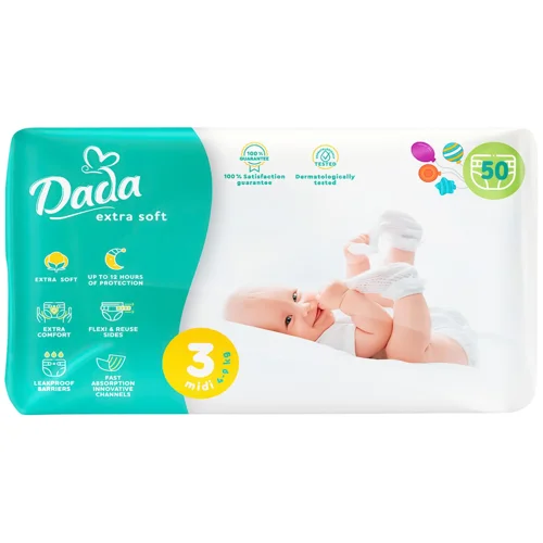 Підгузки Dada Extra Soft Midi 3 4-9кг 50шт