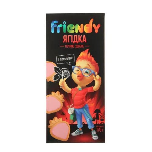 Печиво Деліція Ягідка з полуницею 170г х12