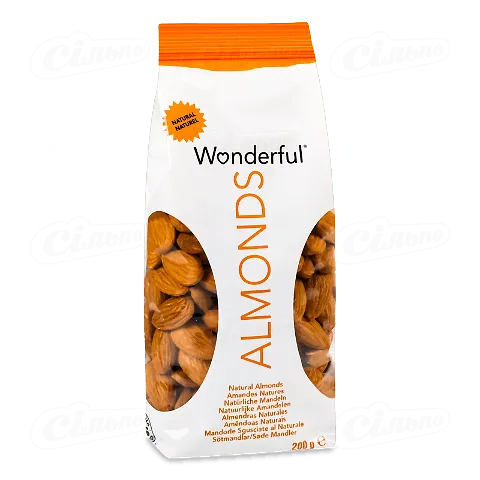 Мигдаль Wonderful Almonds Natural, 200г