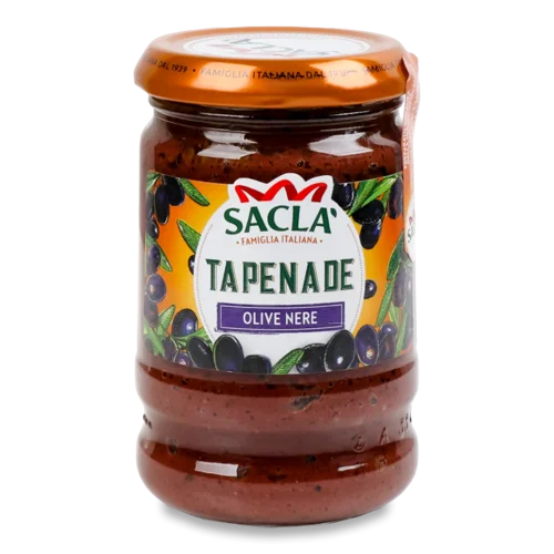 Паштет Sacla' з чорних оливок