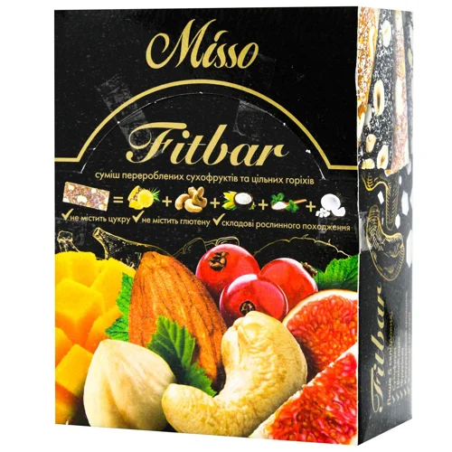 Набір батончиків Misso Fitbar 600г