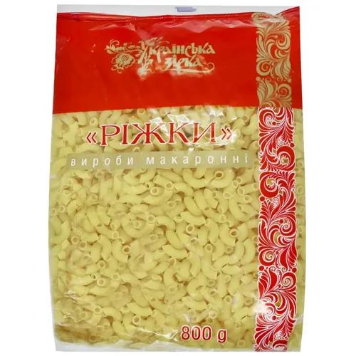 Макаронні вироби Українська Зірка Ріжки 800г