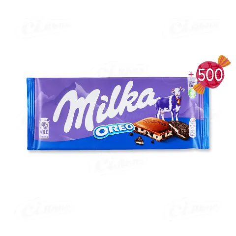Шоколад молочний «Milka» зі смаком ванілі та Oreo, 100г