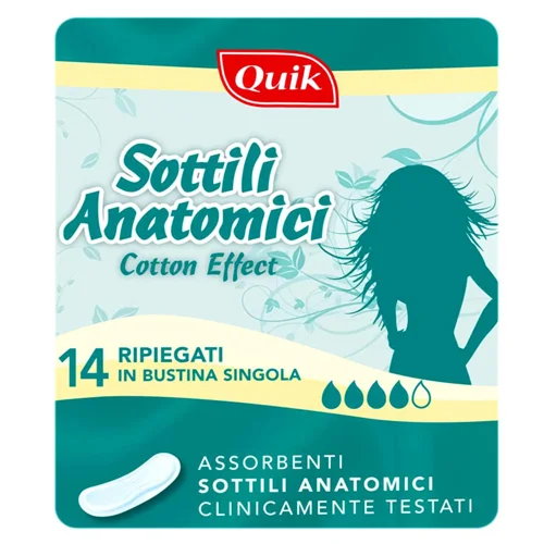 Прокладки гігієнічні Quik Sottili Anatomici 14шт