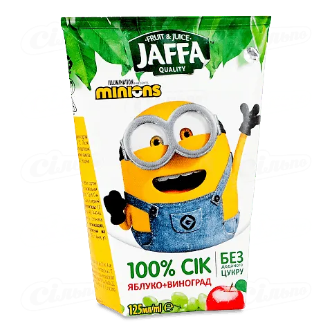 Сік Jaffa яблучно-виноградний, 0,125л