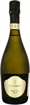Вино ігристе 800 Ottocento Moscato Dolce біле солодке 0.75л 6.5%