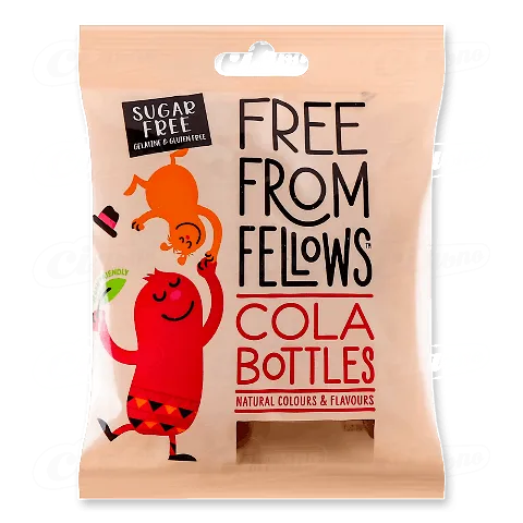 Цукерки Free From Fellows Cola Bottles жувальні, 70г