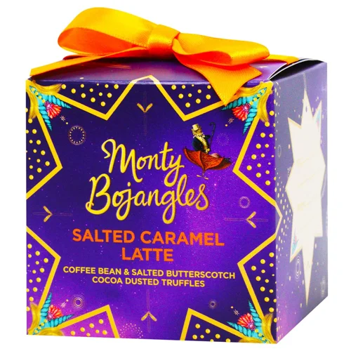 Цукерки Monty Bojangles Різдвяна колекція трюфелів зі смаком карамельного латте 100г