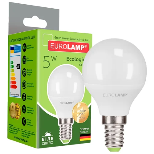 Лампа Eurolamp світлодіодна G45 5W E14 4000K