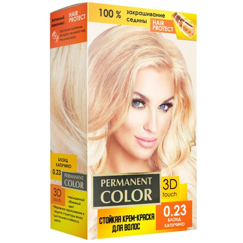 Крем-фарба для волосся Аромат Permanent Color 0.23 Блонд Капучино