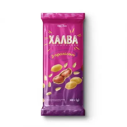 Халва соняшникова з арахісом 300г Своя Лінія