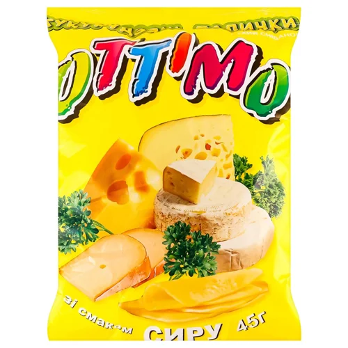 Палички кукурудзяні Оттімо зі смаком сиру 45г