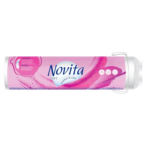 Диски ватні Novita Soft косметичні 120шт