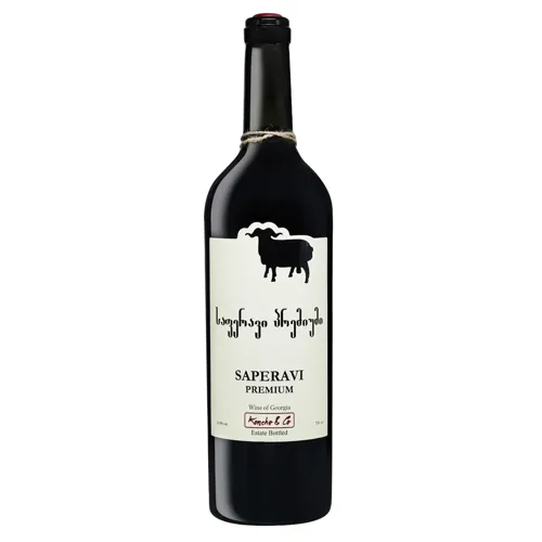 Вино Koncho&Co Saperavi Premium червоне напівсухе 13% 0,75л