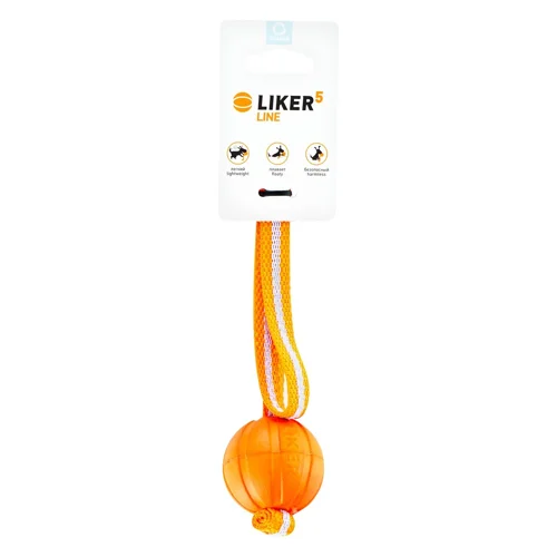 Іграшка для собак Liker Line 5 М'яч на стрічці 5см / 35см
