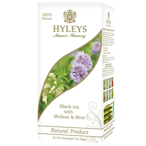 Чай чорний Hyleys з мелісою і м'ятою 1,5г*25шт