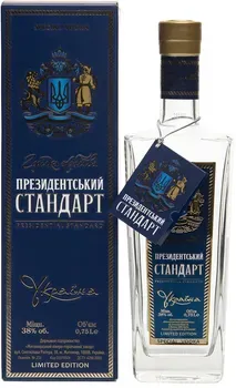 Водка Президентський Стандарт 38% 0.75л сувенірна коробка